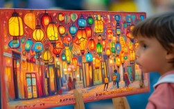 儿童创意画元宵节