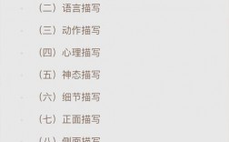 描写手法技巧