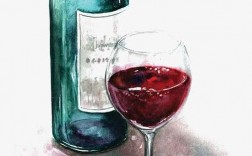创意红酒插画