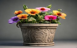 洗衣桶创意花盆图片