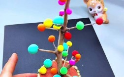 枯树枝创意手工幼儿园