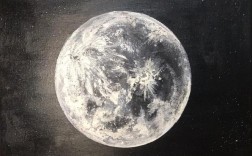 月球绘画作品创意