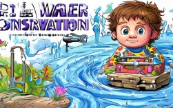 节约用水儿童创意画，如何引导孩子画出节水意义？