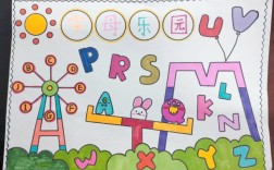 英语字母创意作品