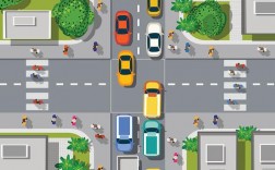 十字路口创意画