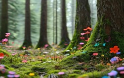 创意树林，树林创意美术