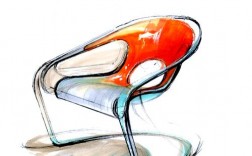 创意公园椅子手绘