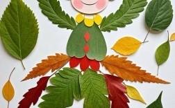 有创意的树，有创意的树叶贴画