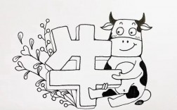 牛字的创意图片