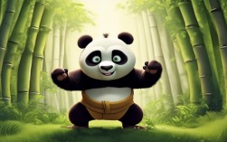 功夫熊猫创意儿童画