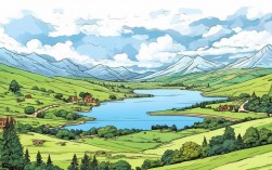 风景创意简笔画