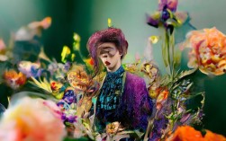 创意花朵人物图片