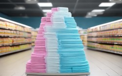 超市纸巾创意堆头火了？今年流行这样摆？