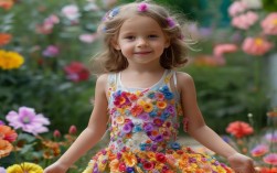 花瓣裙子女孩创意画，灵感从何而来？