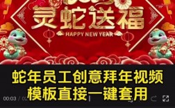 创意拜年视频方案该怎么写？