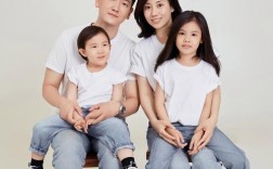 四人全家福创意照片