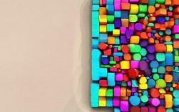 彩色圆柱创意拼摆图片