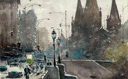 街景创意画，街景 绘画