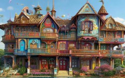 创意房，创意房子绘画