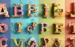 26个字母创意卡通