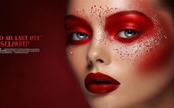 红色创意妆，红色创意妆容灵感阐述