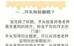 题记开头技巧指导