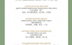 圣诞节创意菜单，圣诞节创意菜单主菜