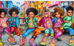 2025街舞创意儿童画火了？这些图片怎么这么潮？