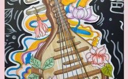 民族乐器创意画有哪些惊艳创意？