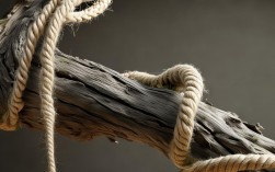 枯树枝和麻绳创意手工