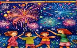 放鞭炮创意儿童画，放鞭炮创意儿童画图片