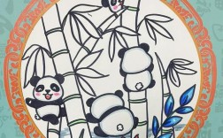 熊猫儿童创意画有哪些灵感与图片参考？