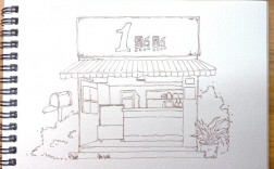 创意店面，创意店面社计简笔画