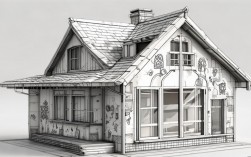 创意简笔画房子，30字内疑问标题，简笔画房子创意在哪？