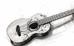 吉他创意素描