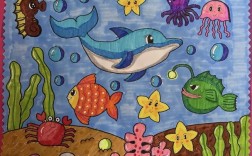 儿童创意画海底世界