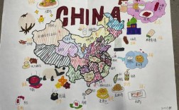 创意中国地图漫画版