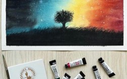 水彩创意画简单