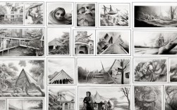 创意黑白画图片大全