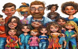 我的家人创意儿童画