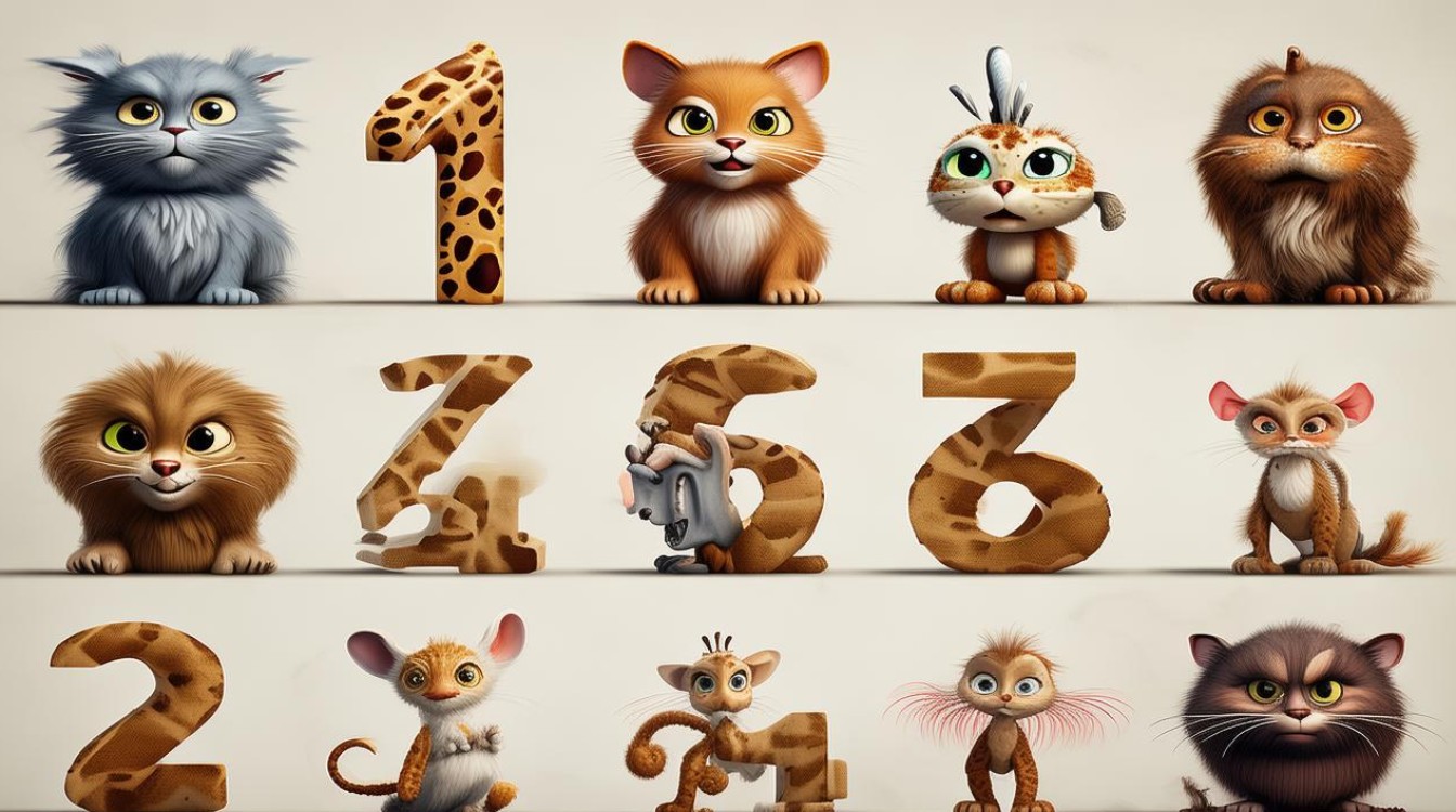 如何用数字0到9创作创意动物画？-图3