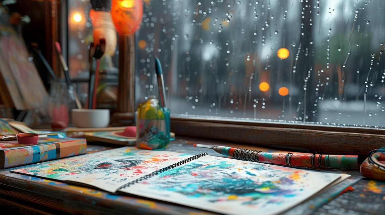 雨天创意美术，如何用雨天素材激发艺术灵感？-图1