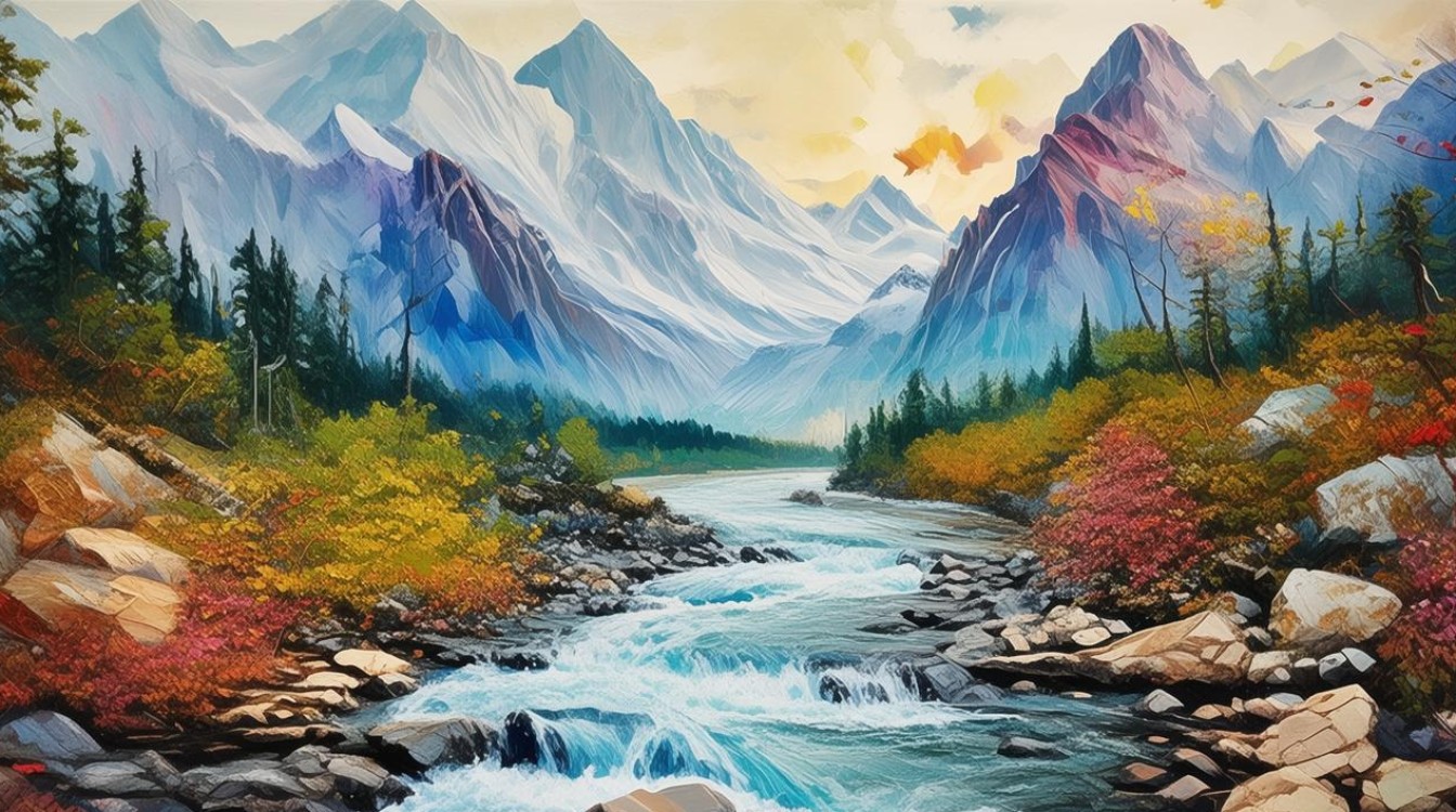 如何寻找创意风景色彩画的灵感与素材？-图1