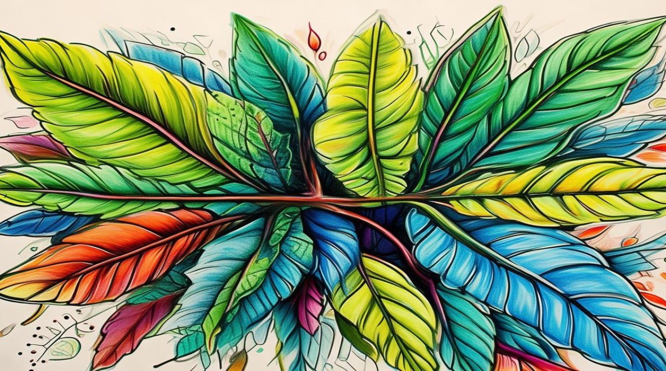 树叶创意儿童画，树叶创意儿童画图片-图1
