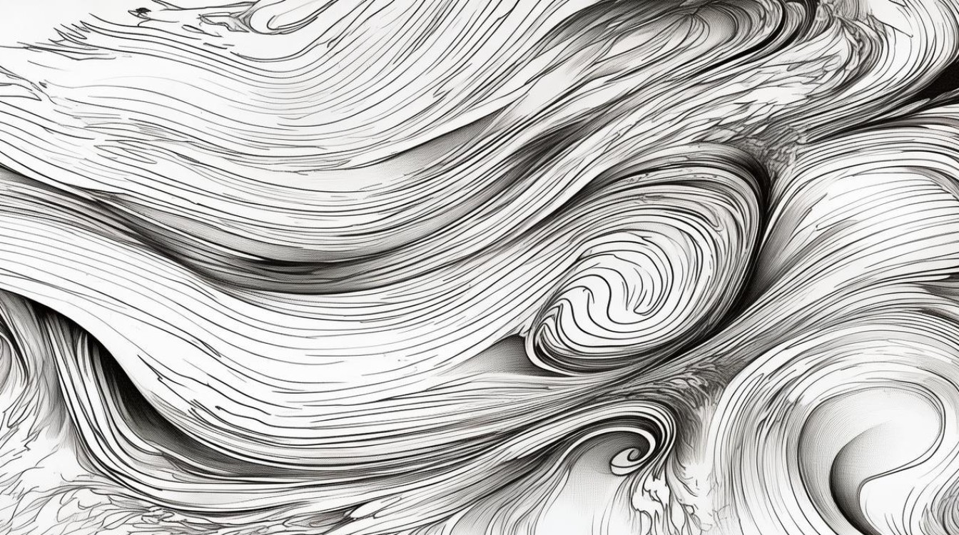 黑白创意线描，黑白创意线描画-图1