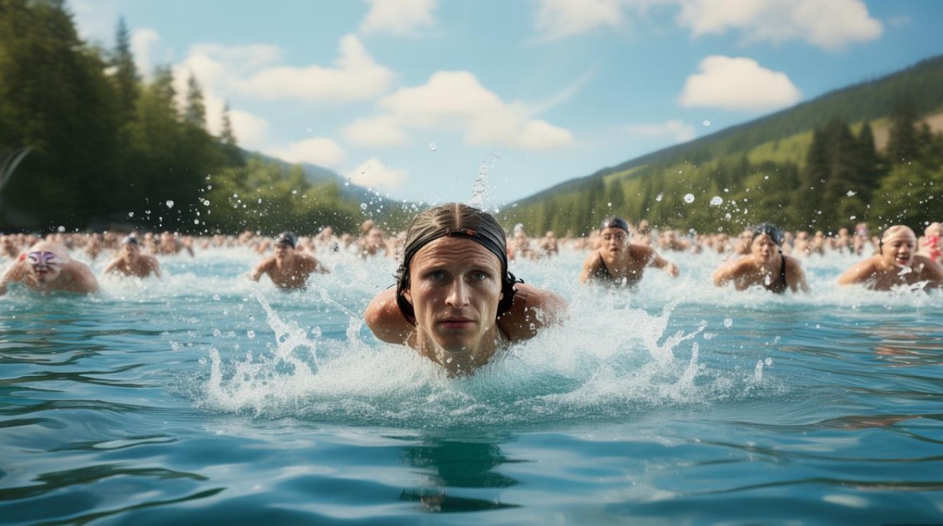 创意画游泳-图1 创意画游泳-图1