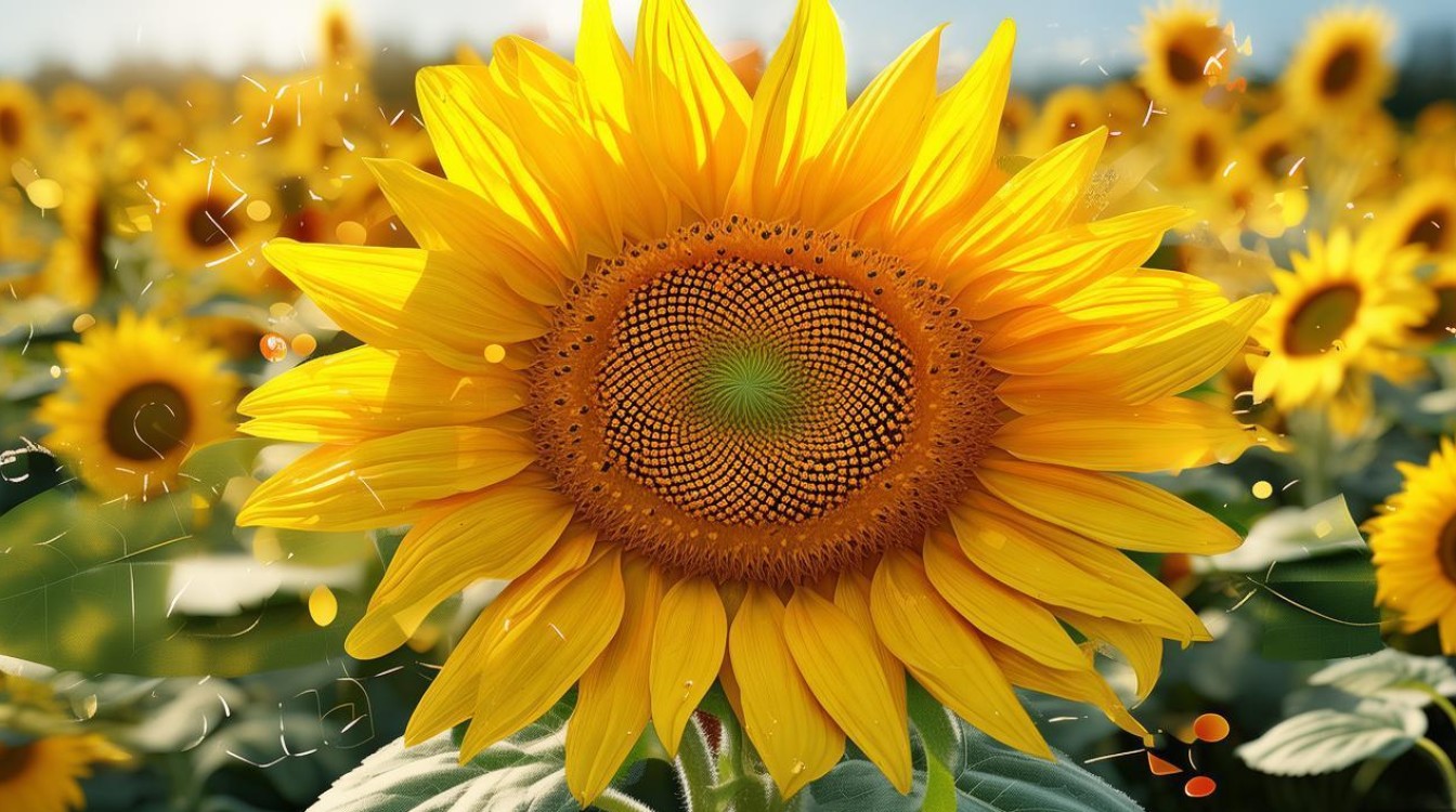 向日葵创意图形有哪些独特设计灵感与应用场景?-图1 向日葵创意图形有哪些独特设计灵感与应用场景?-图1