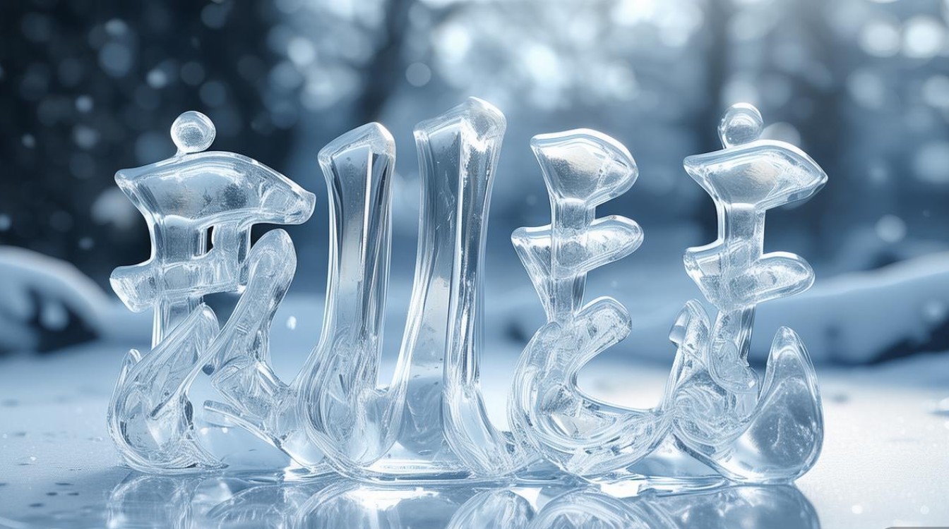 冰创意美术字怎么设计才能又酷又独特?-图1 冰创意美术字怎么设计才能又酷又独特?-图1