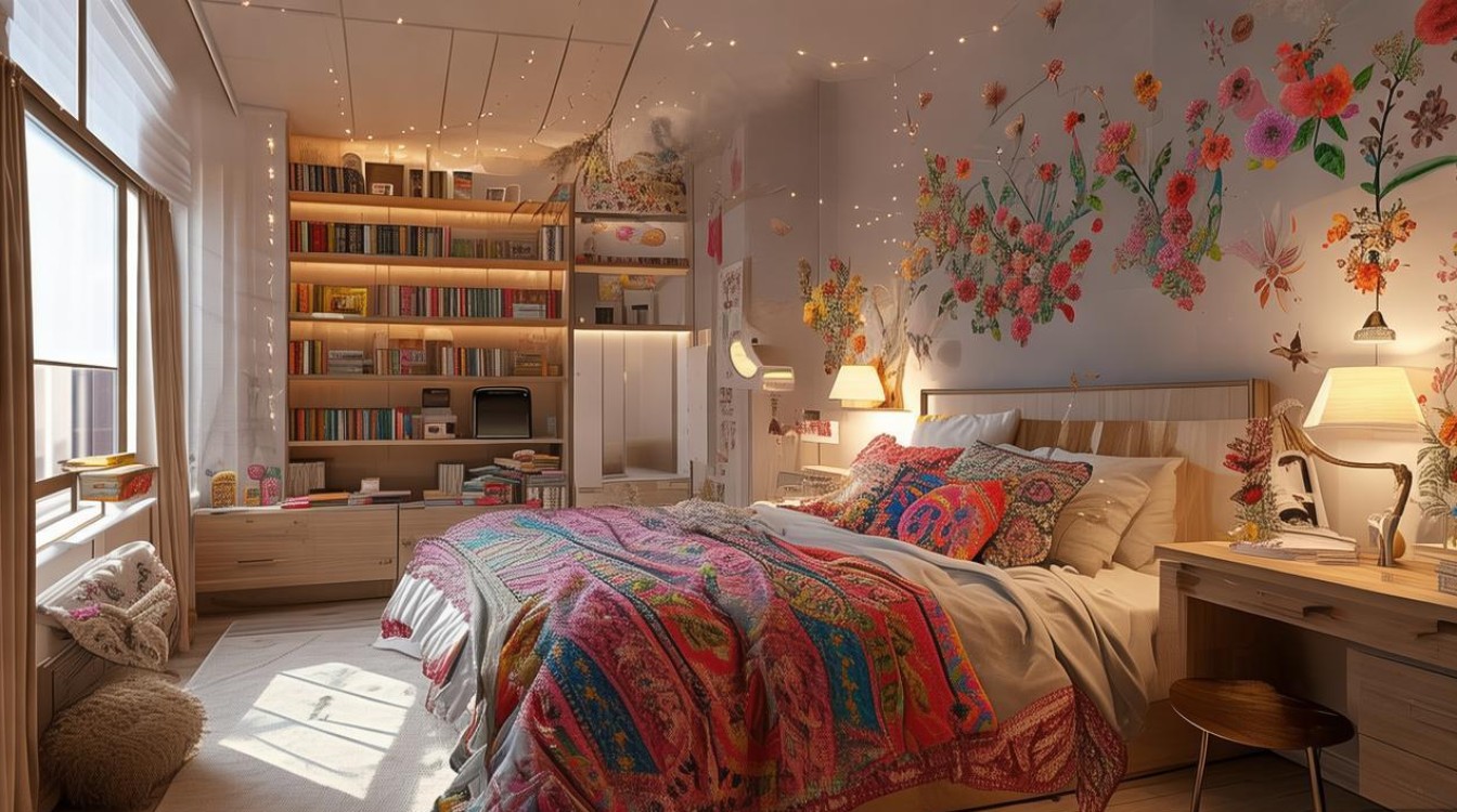 女生宿舍装饰图片有哪些创意灵感可以低成本实现?-图1 女生宿舍装饰图片有哪些创意灵感可以低成本实现?-图1