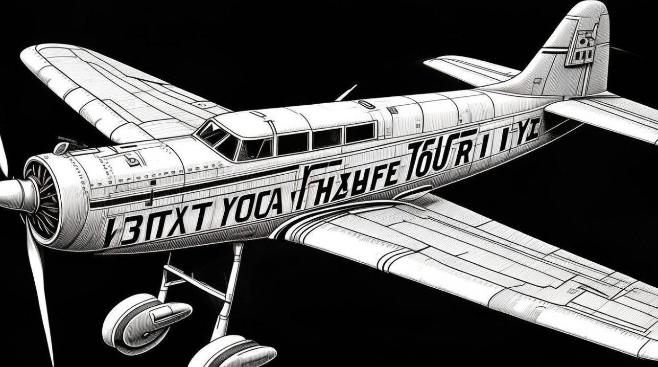 飞机创意黑白装饰画-图1 飞机创意黑白装饰画-图1